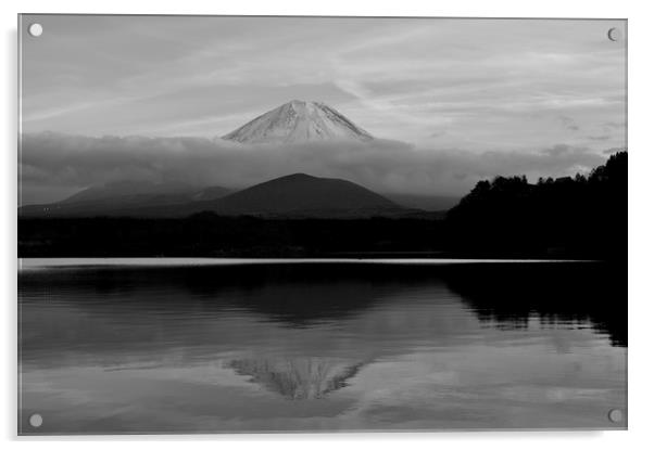 Mt Fuji Acrylic by Justin Bowdidge