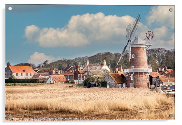 The Historic Beauty of Cley Acrylic by Jim Key