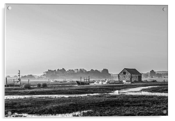 Tranquil Norfolk Sunrise Acrylic by Jim Key