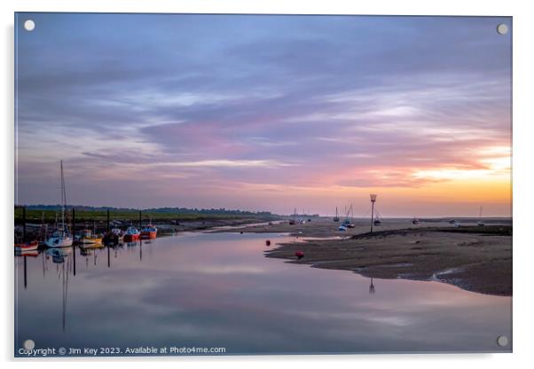 Dawn Wells next the Sea Norfolk    Acrylic by Jim Key