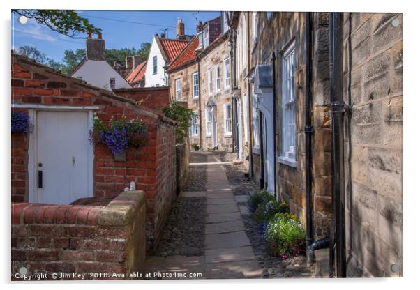 Robin Hood’s Bay NorthYorkshire Acrylic by Jim Key