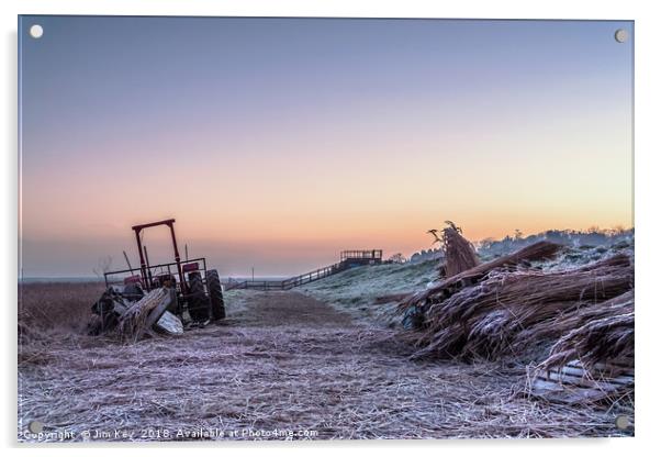 Cley next the sea Norfolk Acrylic by Jim Key