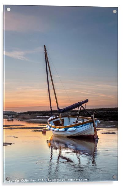 Burnham Overy Staithe Norfolk  Acrylic by Jim Key