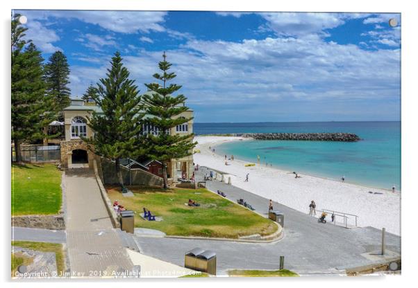 Cottesloe Beach Australia Acrylic by Jim Key