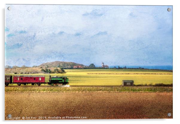 North Norfolk Railway NNR  Digital Painting Acrylic by Jim Key
