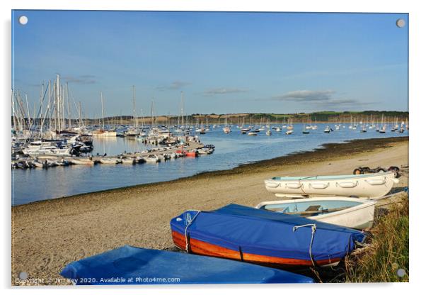 Mylor Yacht Harbour   Cornwall Acrylic by Jim Key