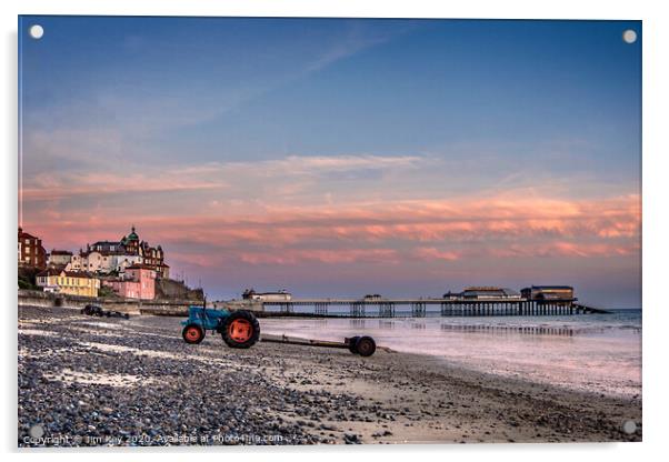 Cromer Beach Norfolk Acrylic by Jim Key