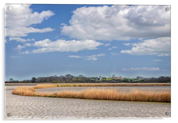 Snape Maltings  Suffolk Acrylic by Jim Key