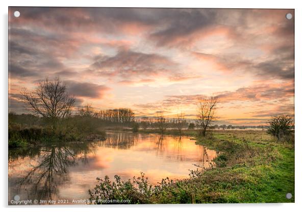 River Great Ouse Acrylic by Jim Key