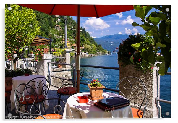 Cannero Riviera Lake Maggiore Italy Acrylic by Jim Key