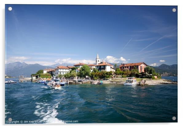 Lake Maggiore Italy Acrylic by Jim Key