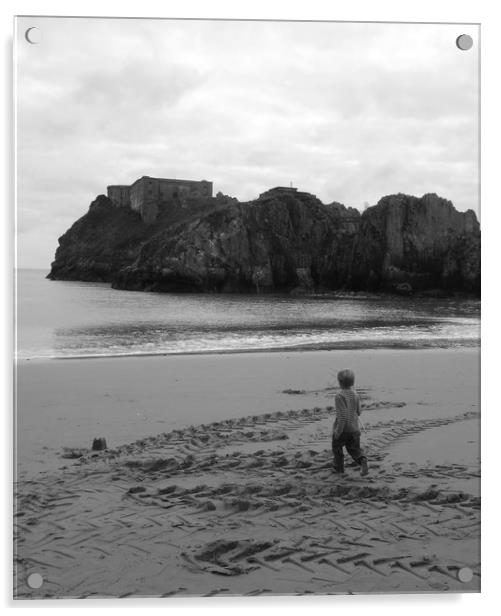 Candid Tenby Acrylic by Helen Davies