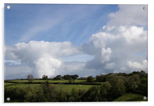 Sky cloud Acrylic by Helen Davies