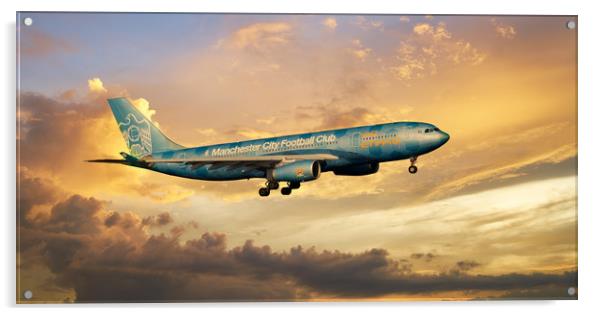 Ethihad A330 A6-EYE,  Manchester City Acrylic by Aircraft Nation