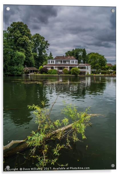Henley On Thames Acrylic by Dave Williams