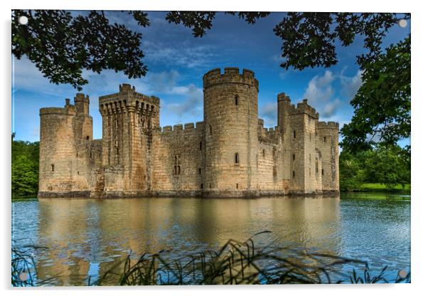 Bodiam Castle in East Sussex Acrylic by Dave Williams