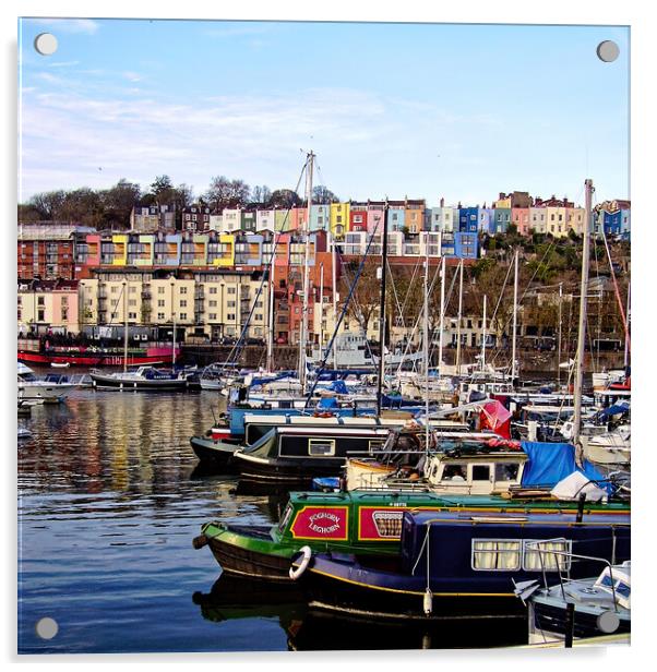 Bristol Harbourside Acrylic by Steve Painter