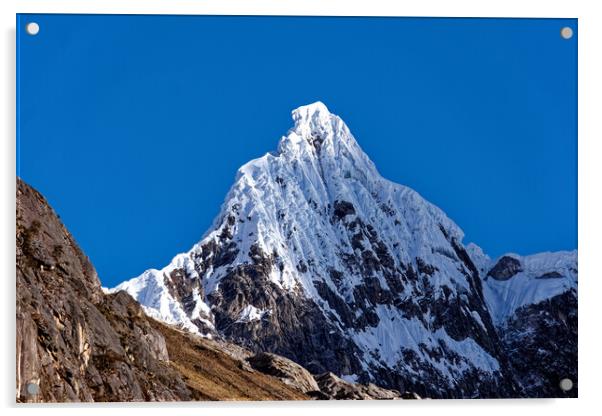 Breathtakingly beautiful Andes mountain Acrylic by Steve Painter