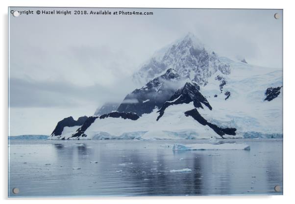 Wilhelmina Bay, Antarctica Acrylic by Hazel Wright