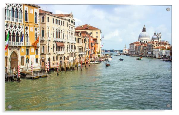 Grand canal Venice Acrylic by Hazel Wright