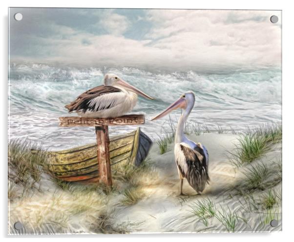 Pelican Point Acrylic by Trudi Simmonds