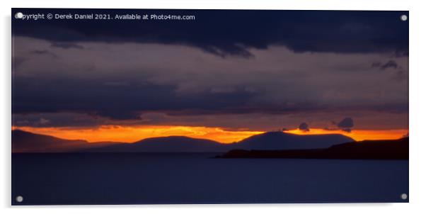 The View from Gairloch Acrylic by Derek Daniel