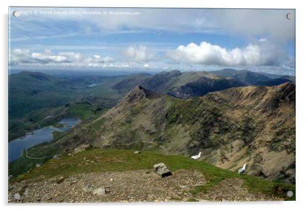 view from Snowdon #3 Acrylic by Derek Daniel