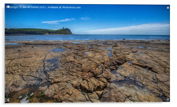 Kimmeridge Bay, Dorset Acrylic by Derek Daniel