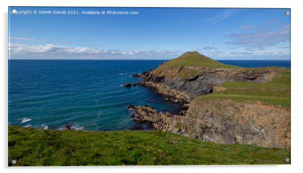 The Rumps Cornwall Acrylic by Derek Daniel