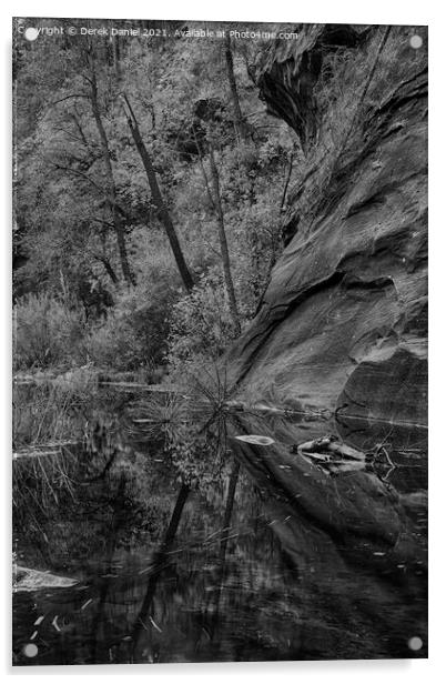 Oak Creek Canyon, Sedona (mono) Acrylic by Derek Daniel