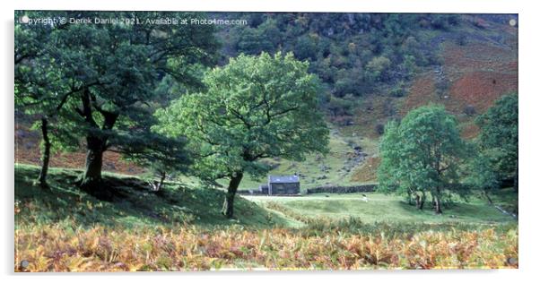 Autumnal Magic in Borrowdale Acrylic by Derek Daniel