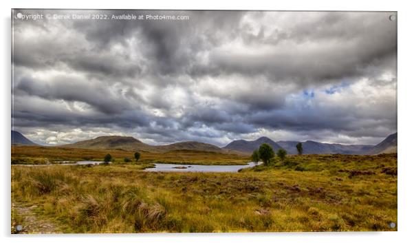 Rannoch Moor (Panoramic) Acrylic by Derek Daniel