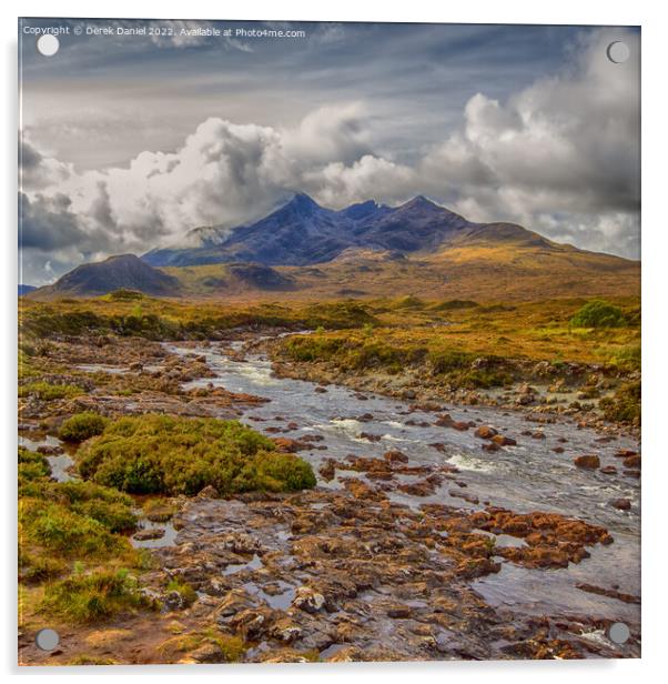 Moody Scottish Landscape Acrylic by Derek Daniel