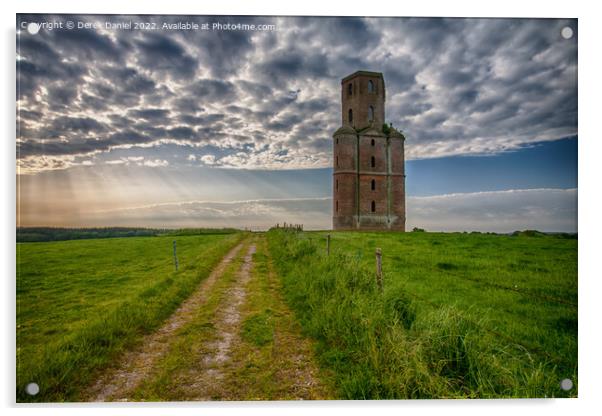 Horton Tower, Horton, North Dorset Acrylic by Derek Daniel