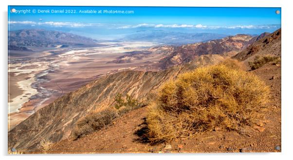 Dante's View, Death Valley Acrylic by Derek Daniel