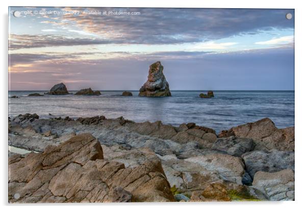 Mupe Rocks at sunrise Acrylic by Derek Daniel