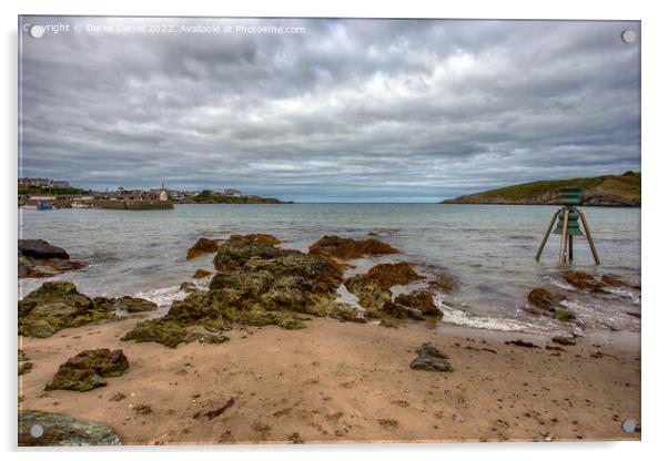 Cemaes Beach, Anglesey Acrylic by Derek Daniel