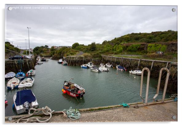 Captivating Amlwch Harbour Acrylic by Derek Daniel