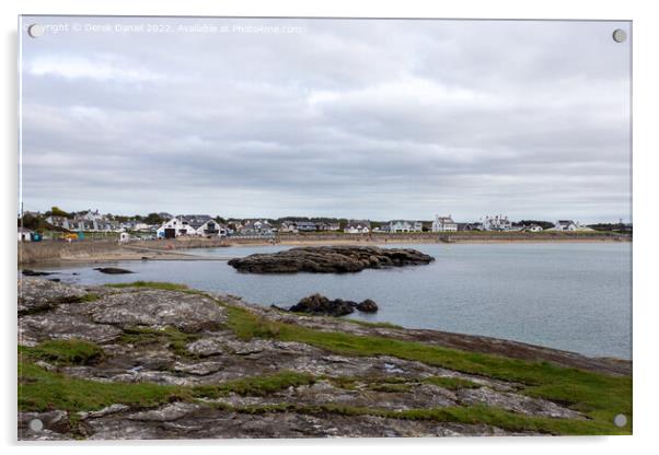 Trearddur Bay, Anglesey Acrylic by Derek Daniel