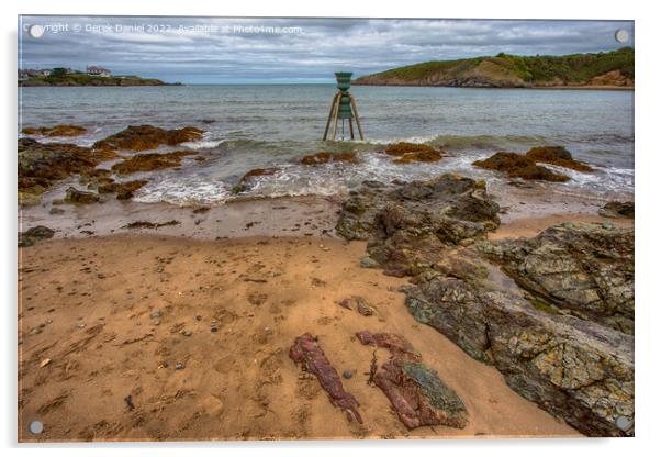 Cemaes Beach, Anglesey Acrylic by Derek Daniel