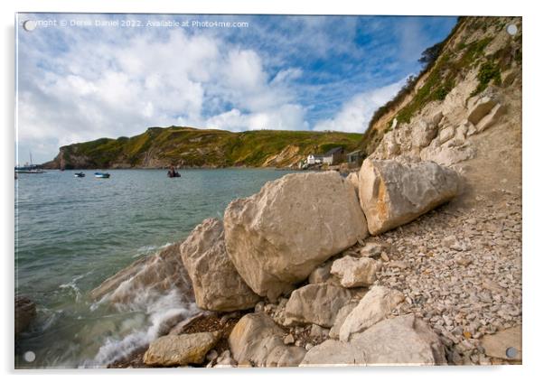 Outstanding Lulworth Cove Acrylic by Derek Daniel