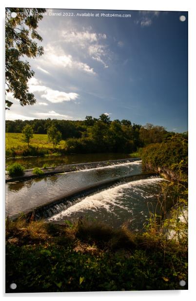 The Majestic Stepped Weir Acrylic by Derek Daniel