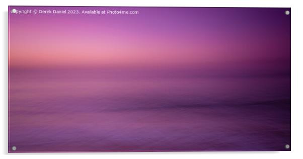 Impressionistic Beach Sunrise Acrylic by Derek Daniel