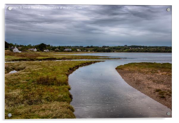 Captivating Red Wharf Bay Acrylic by Derek Daniel