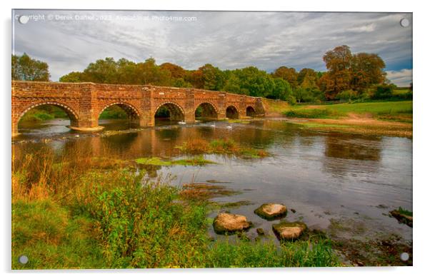 Ancient Beauty Whitemill Bridge Acrylic by Derek Daniel