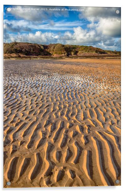 Serenity at Lligwy Beach Acrylic by Derek Daniel