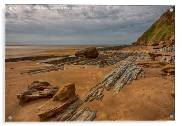 Majestic Sea Rocks Acrylic by Derek Daniel