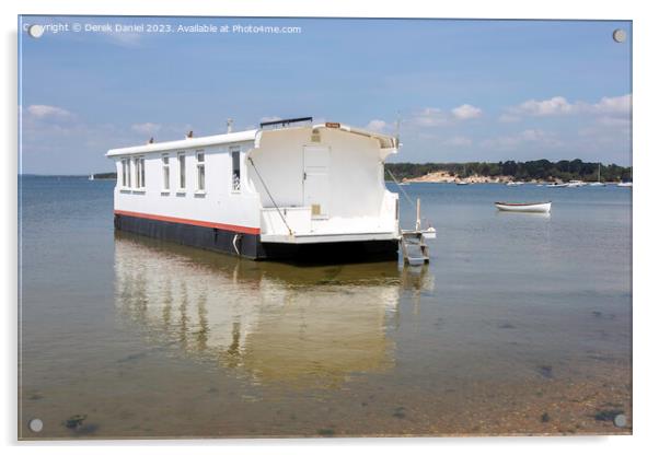 Houseboats, Bramble Bush Bay Acrylic by Derek Daniel