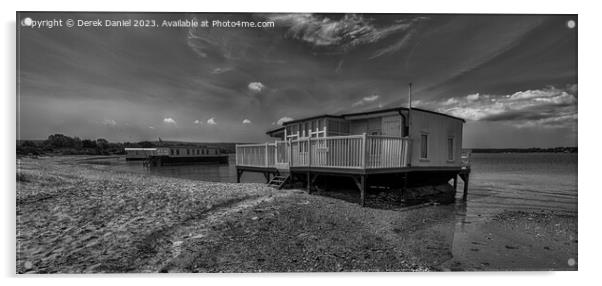 Houseboats, Bramble Bush Bay Acrylic by Derek Daniel