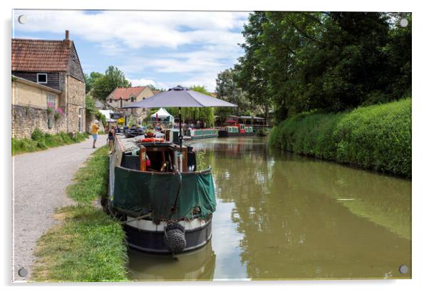 Tranquil Canal Life Acrylic by Derek Daniel